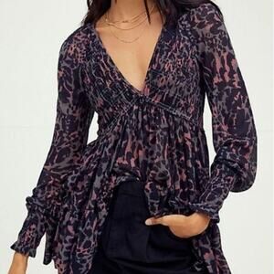 Free People Dark Romance XS Tunic